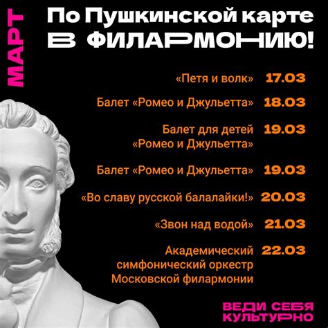 Концерты в Челябинске - путешествие по Пушкинской карте